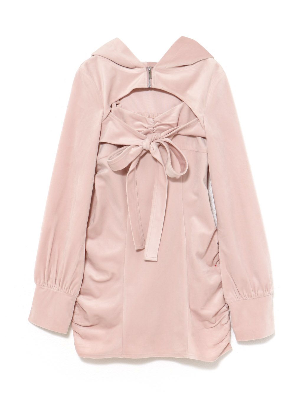 【BUBBLES】ベルベットリボンワンピース