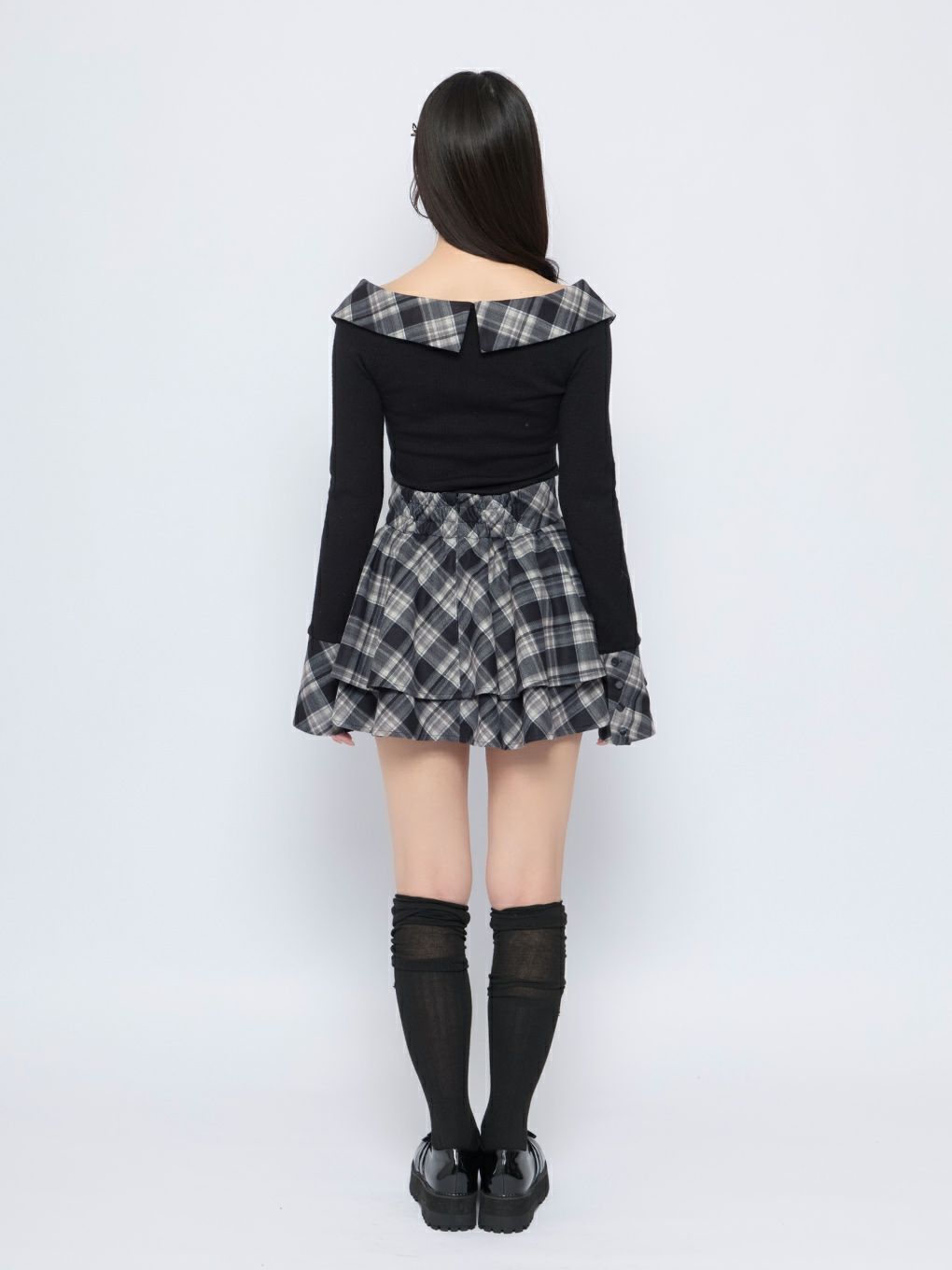 【BUBBLES】リボンシャギーニットトップス