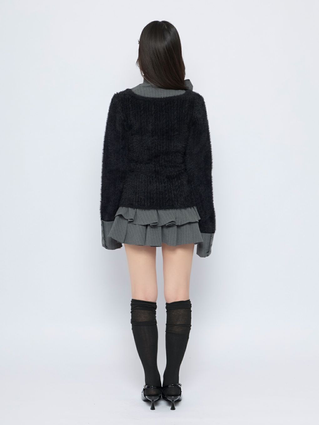 【BUBBLES】リボンタイスクールニット