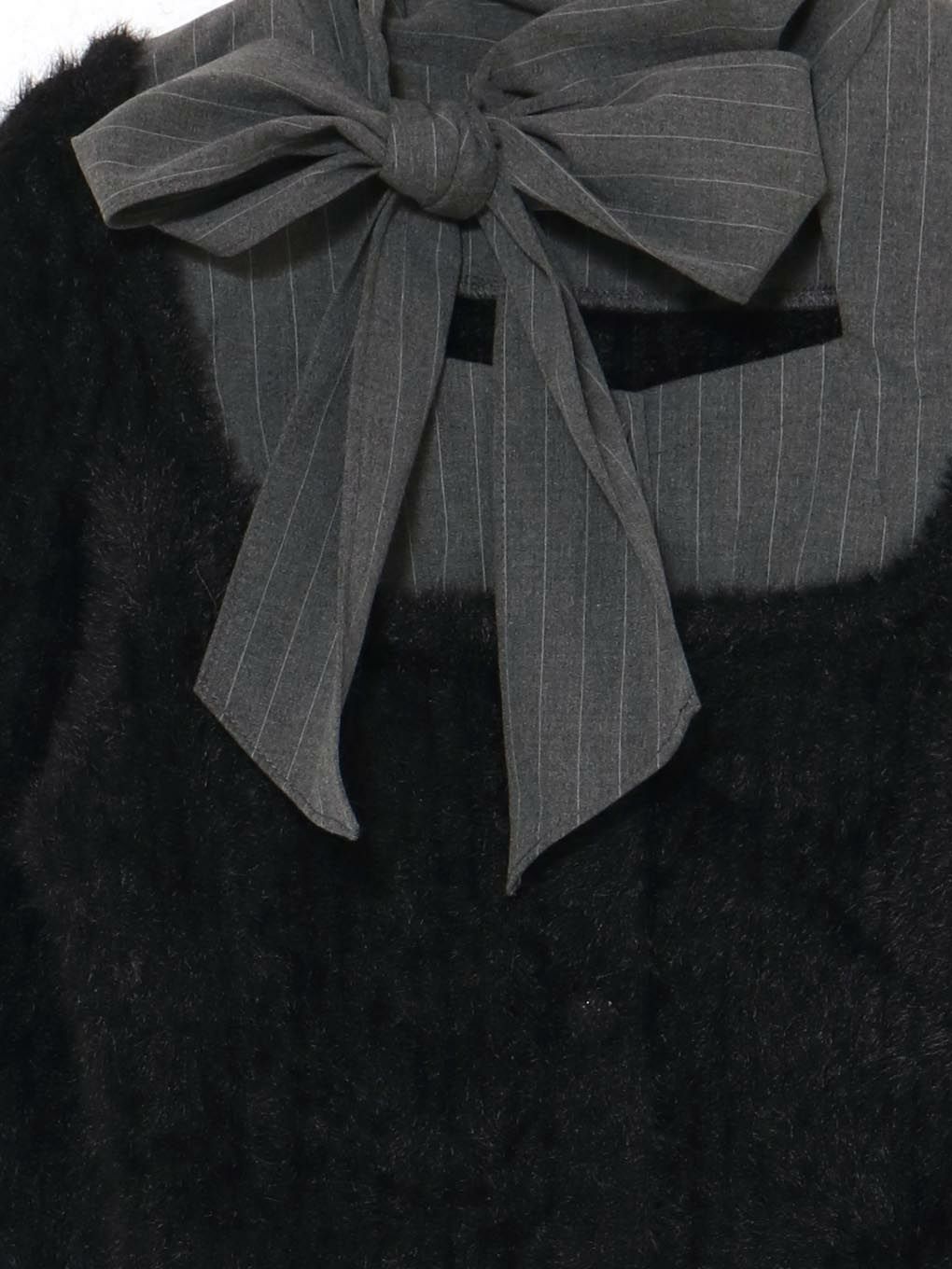 【BUBBLES】リボンタイスクールニット