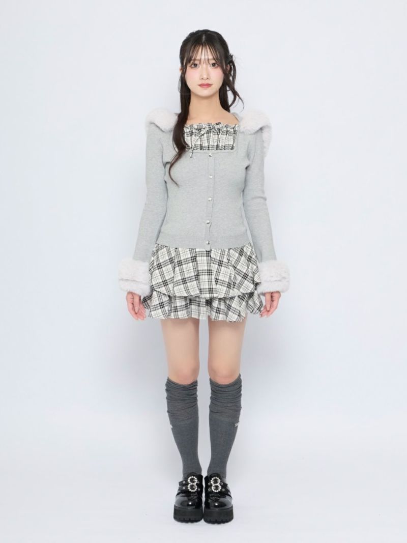 BUBBLES コケットフーディーニット ブラック BUBBLES】コケットフーディーニット | sparkling mall online store