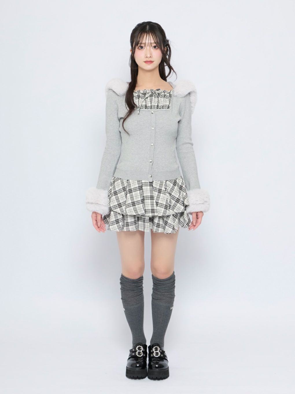 【BUBBLES】コケットフーディーニット