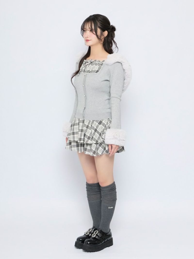 BUBBLES コケットフーディーニット ブラック BUBBLES】コケットフーディーニット | sparkling mall online store