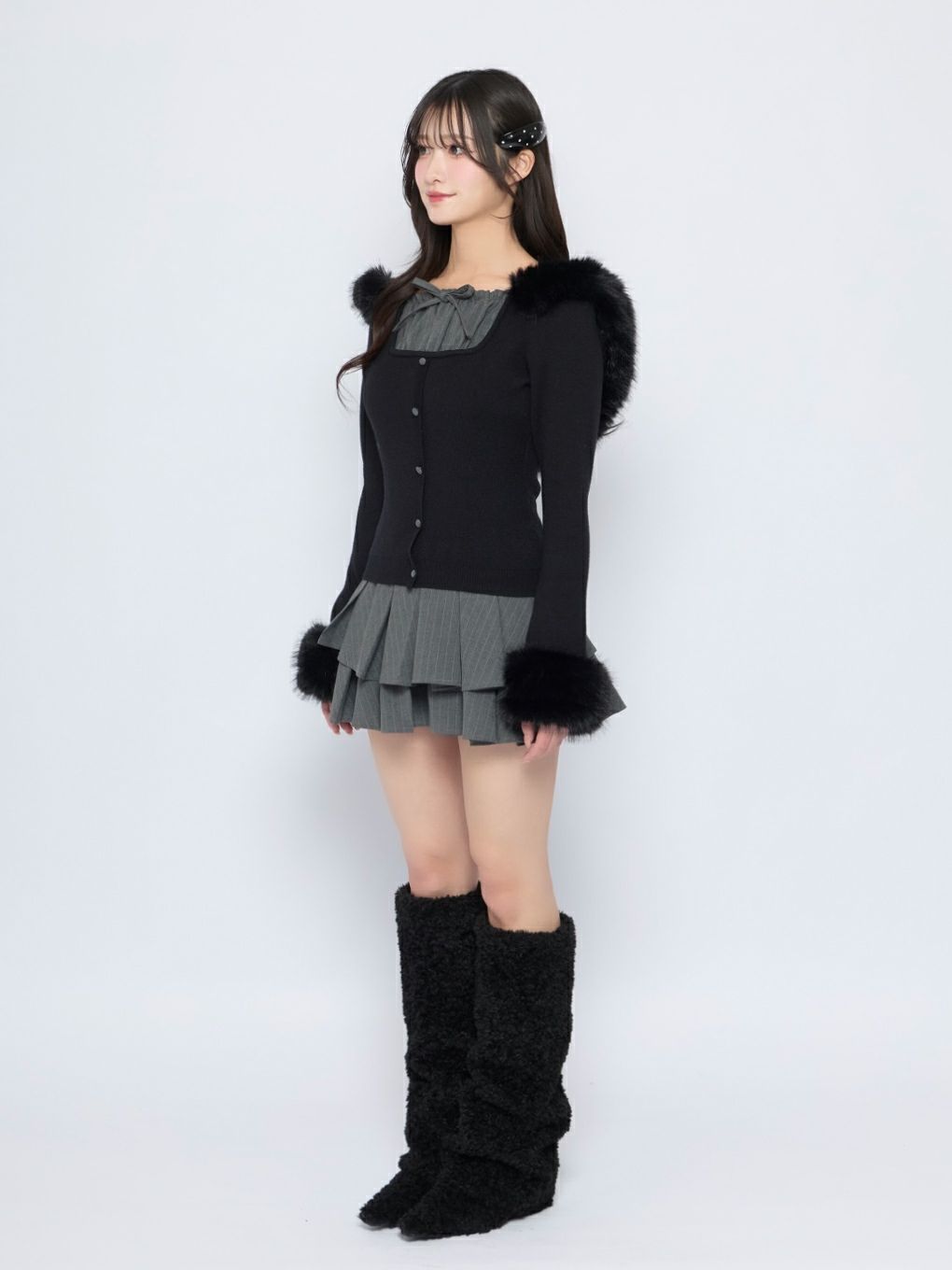 【BUBBLES】コケットフーディーニット