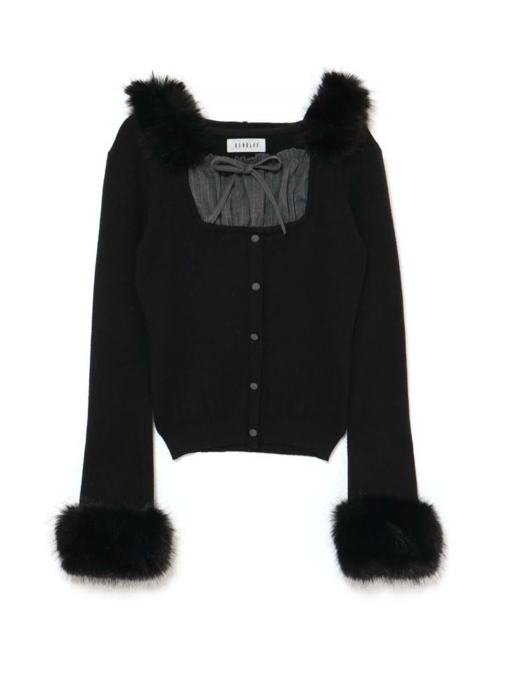 bubbles バブルス クロップドシャギーカーディガン BUBBLES】クロップドシャギーカーディガン | sparkling mall online store