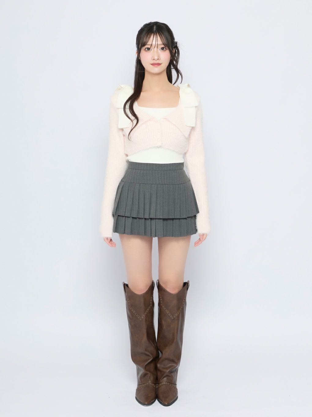 【BUBBLES】ショルダーリボンアンサンブル