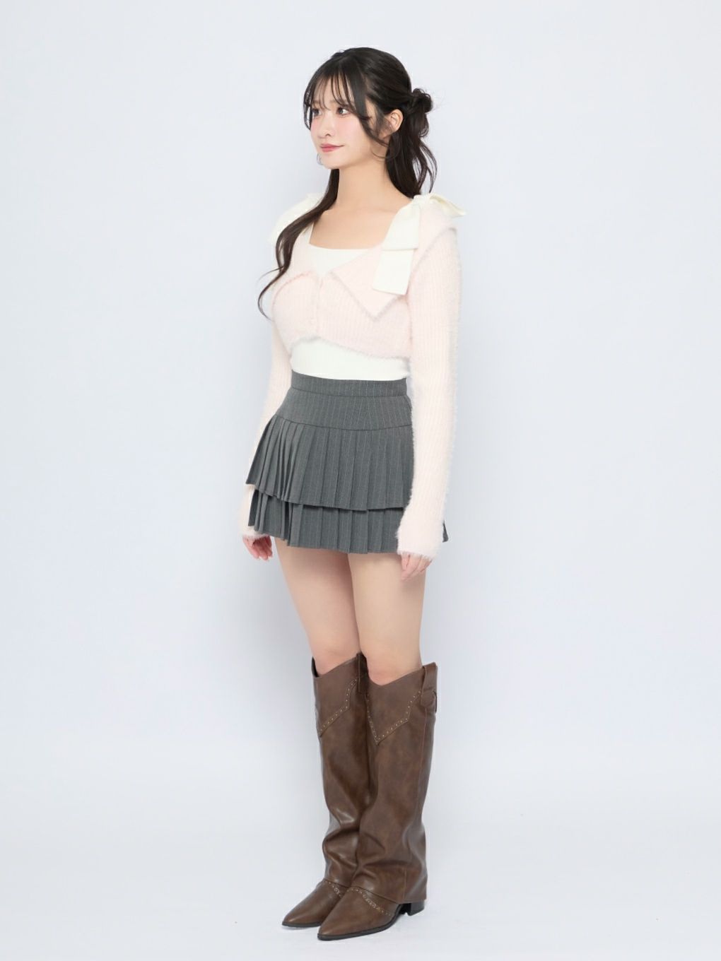 【BUBBLES】ショルダーリボンアンサンブル