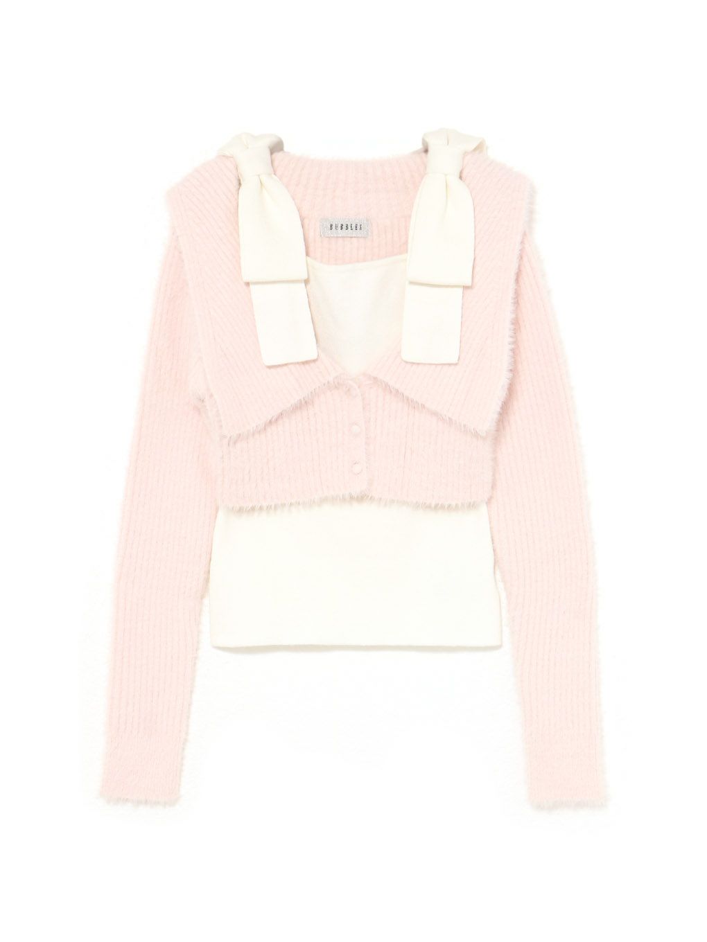 【BUBBLES】ショルダーリボンアンサンブル