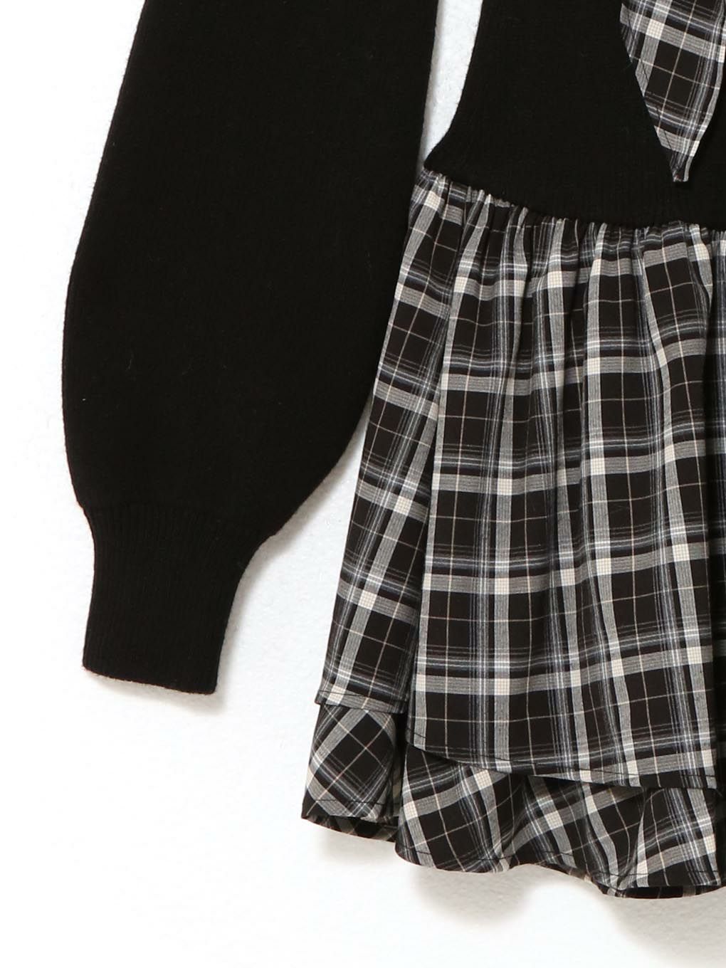 【BUBBLES】オフショルリボンワンピース