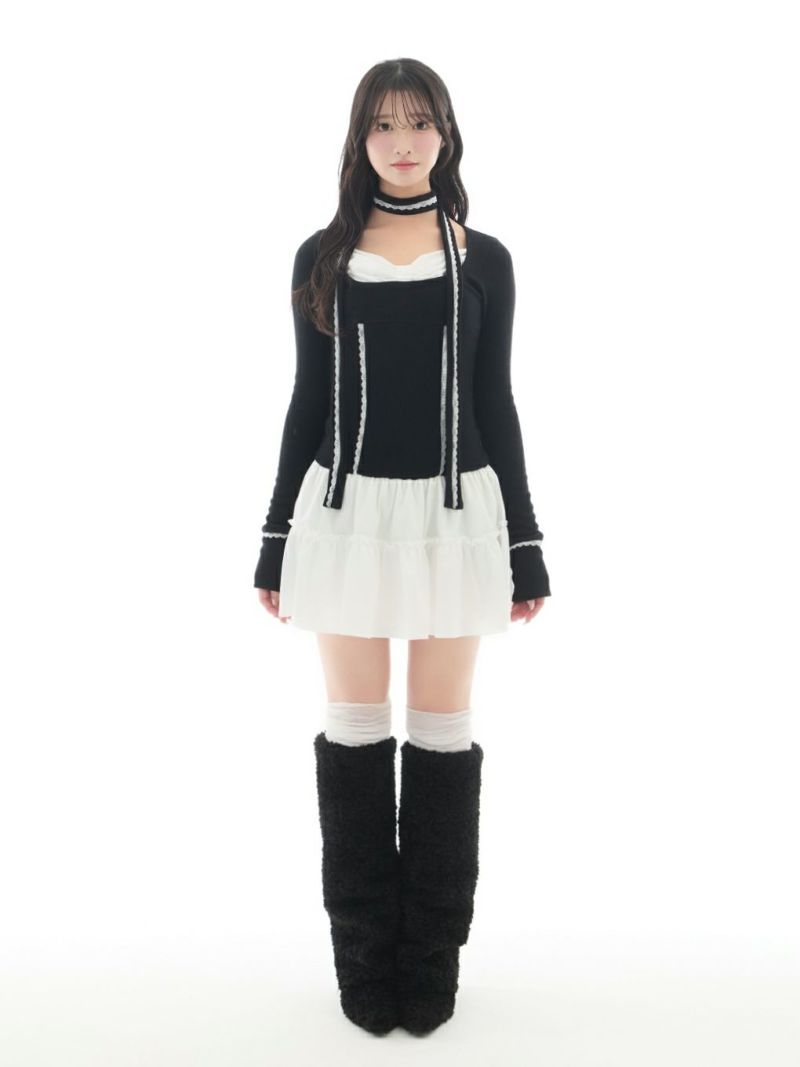 BUBBLES】リボンレイヤードワンピース | sparkling mall online store