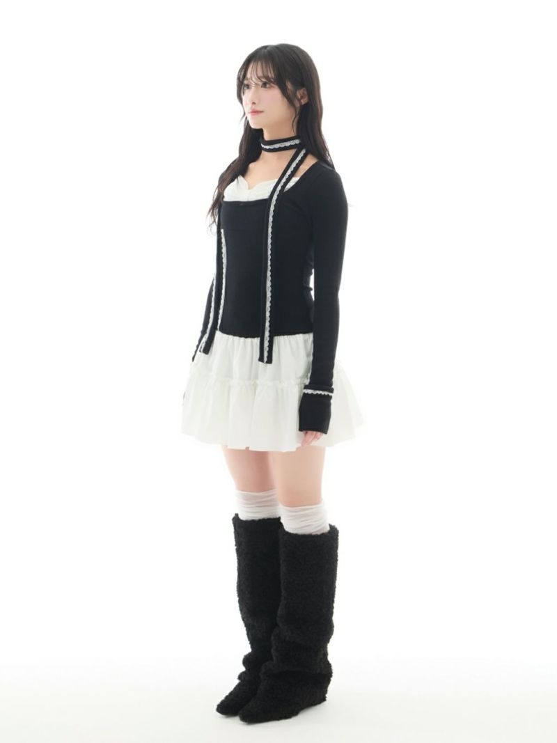 BUBBLES】リボンレイヤードワンピース | sparkling mall online store