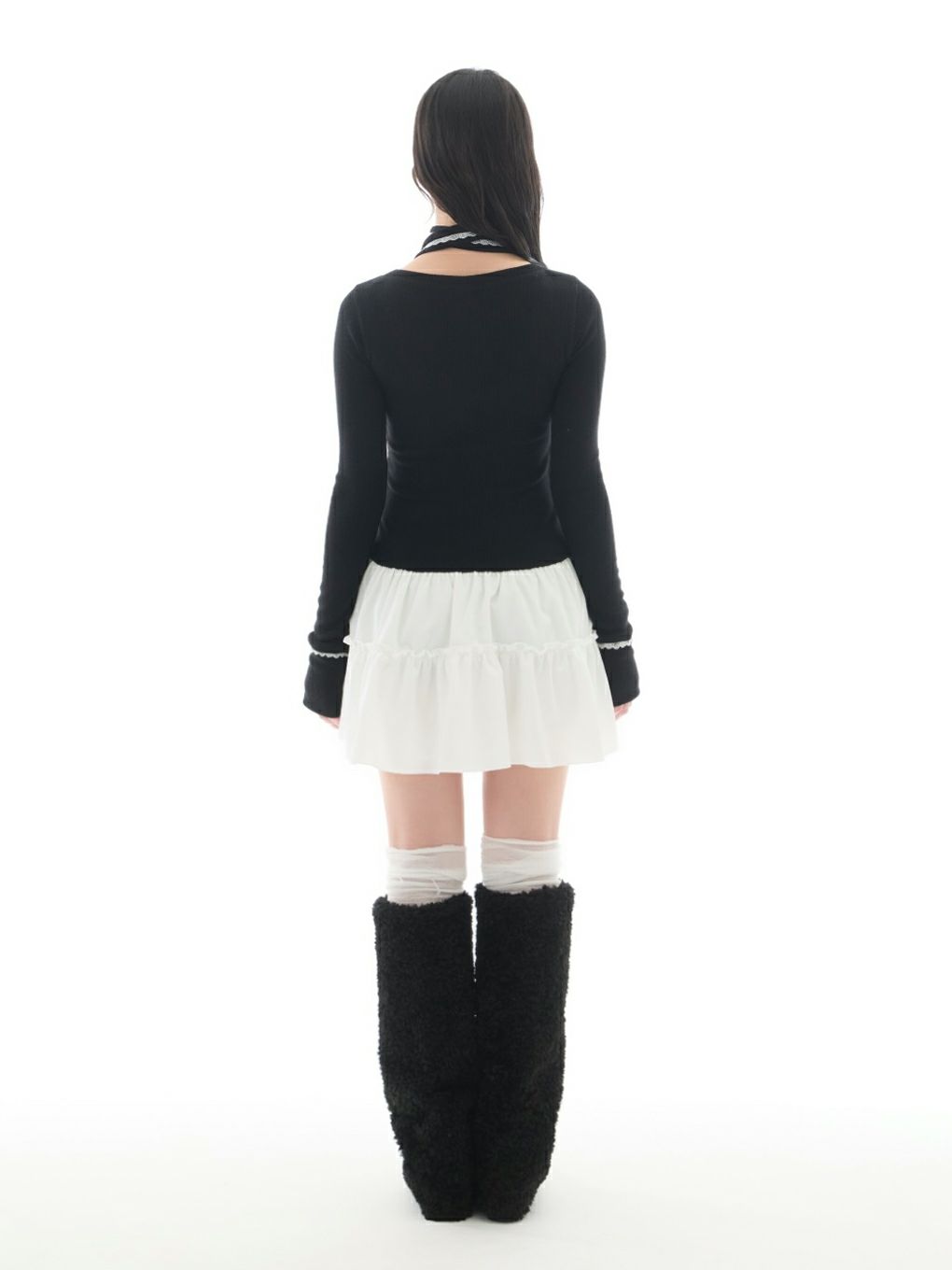 【BUBBLES】リボンレイヤードワンピース