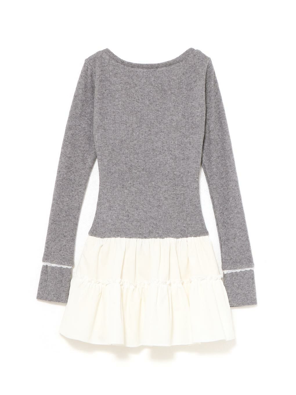 【BUBBLES】リボンレイヤードワンピース