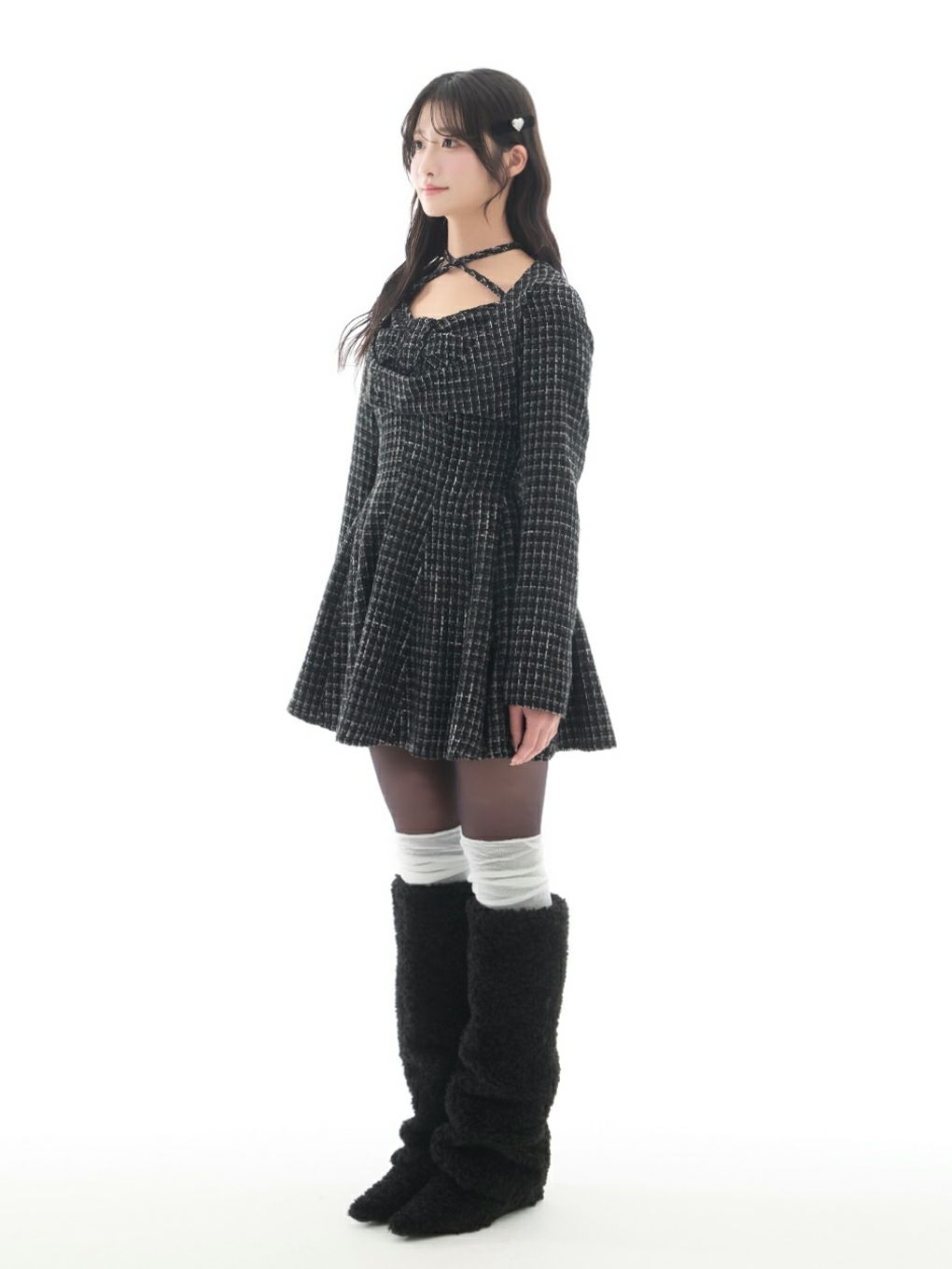 【BUBBLES】リボンフレアワンピース