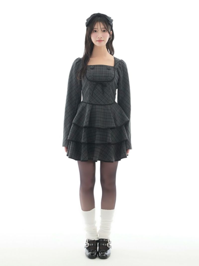 BUBBLES】ガーリーティアードワンピース | sparkling mall online store