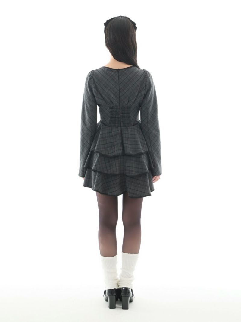 BUBBLES】ガーリーティアードワンピース | sparkling mall online store