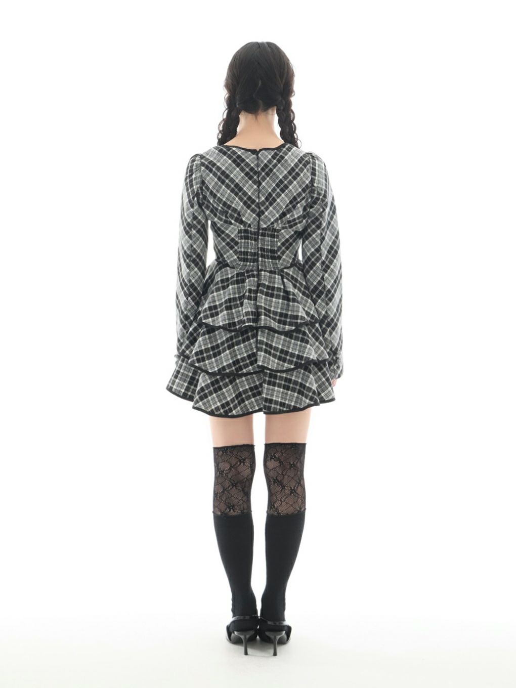 【BUBBLES】ガーリーティアードワンピース