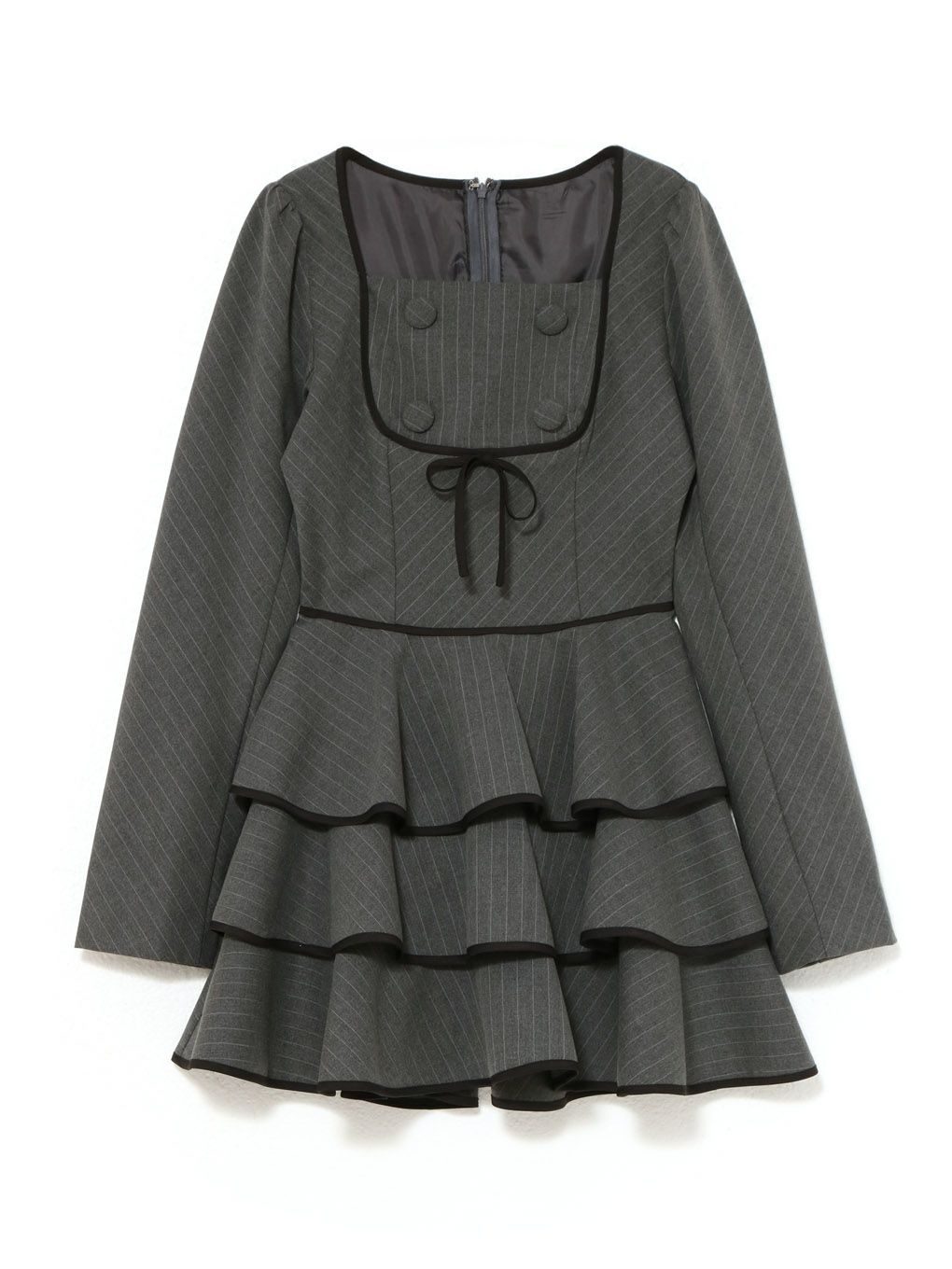 【BUBBLES】ガーリーティアードワンピース