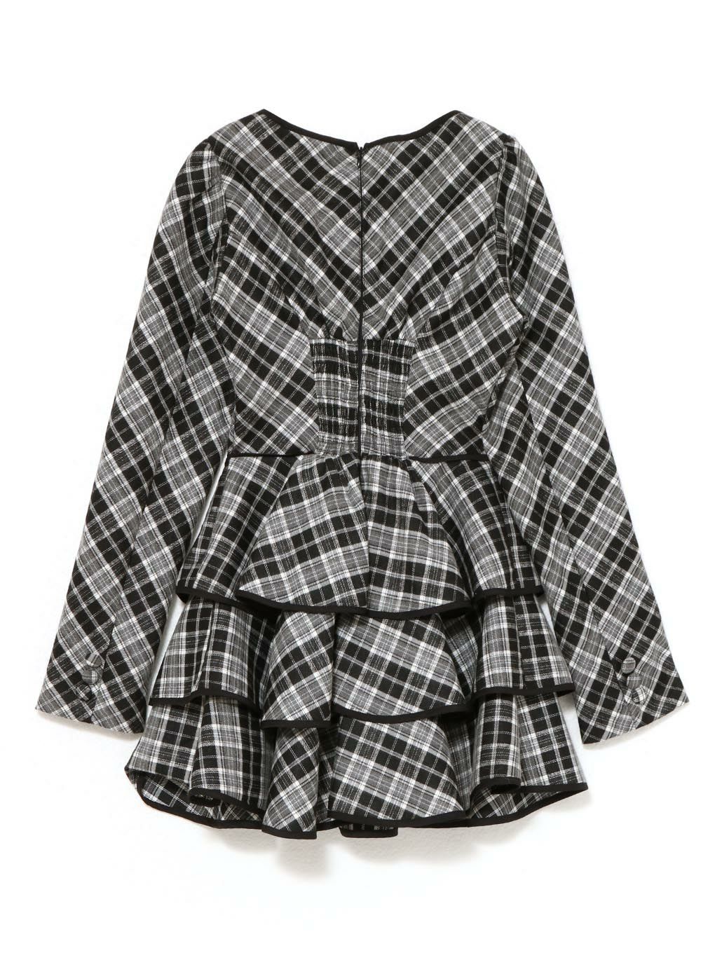 【BUBBLES】ガーリーティアードワンピース