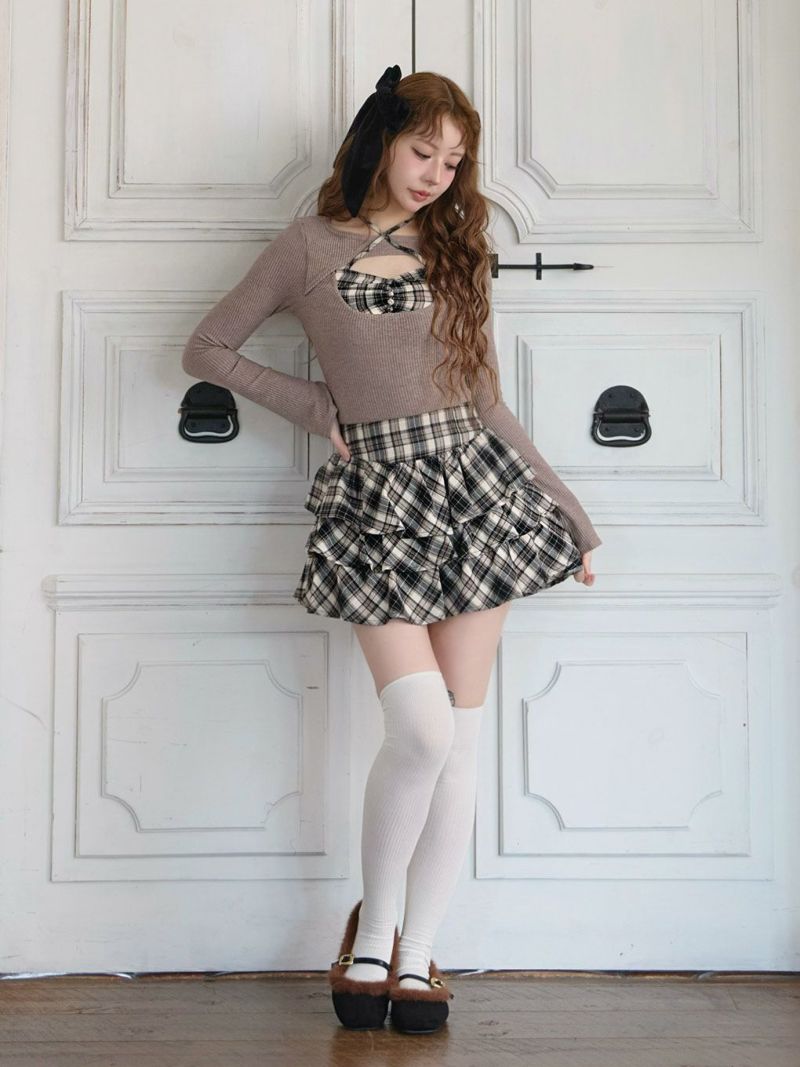 BUBBLES】レイヤードクロップドトップス | sparkling mall online store