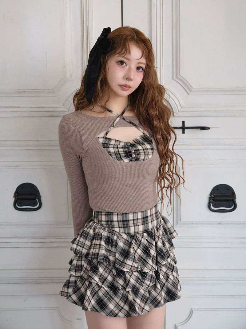 BUBBLES】レイヤードクロップドトップス | sparkling mall online store