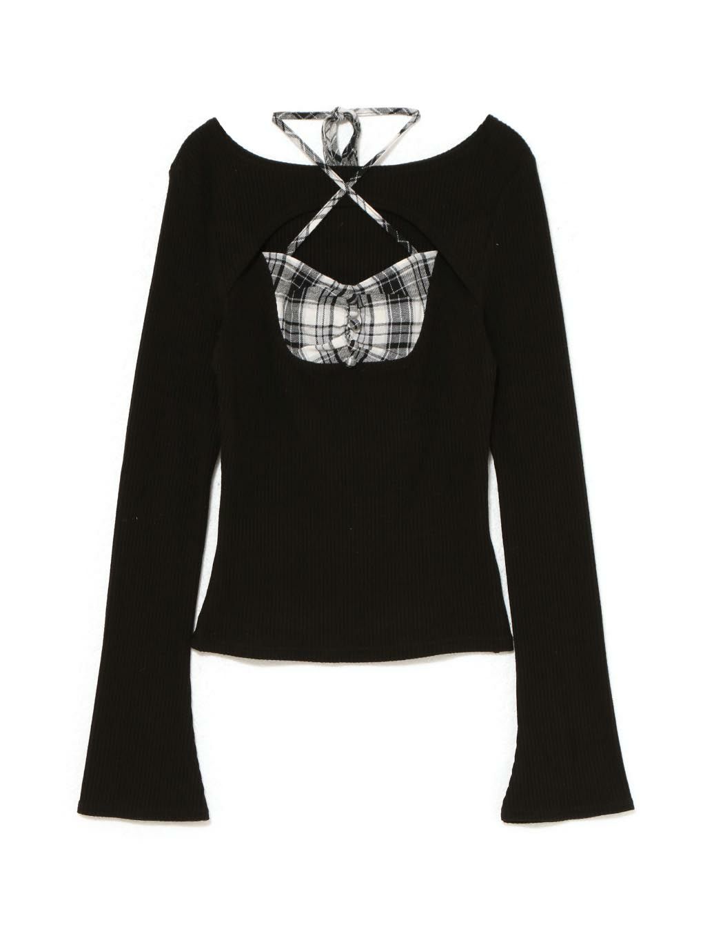 【BUBBLES】レイヤードクロップドトップス