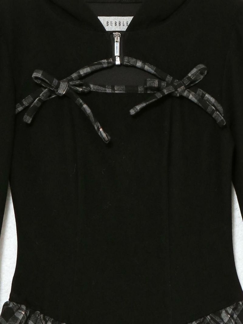 BUBBLES】チェックパーカーワンピース | sparkling mall online store