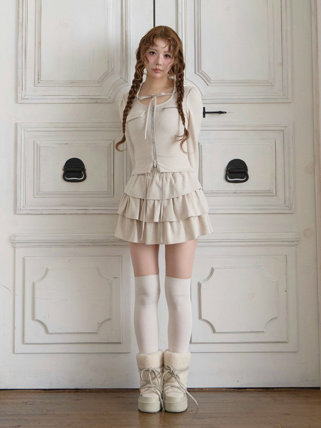 【BUBBLES】リボンスウェットセットアップ