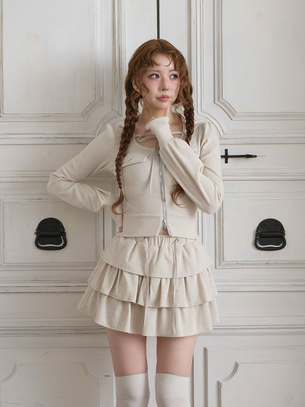 【BUBBLES】リボンスウェットセットアップ