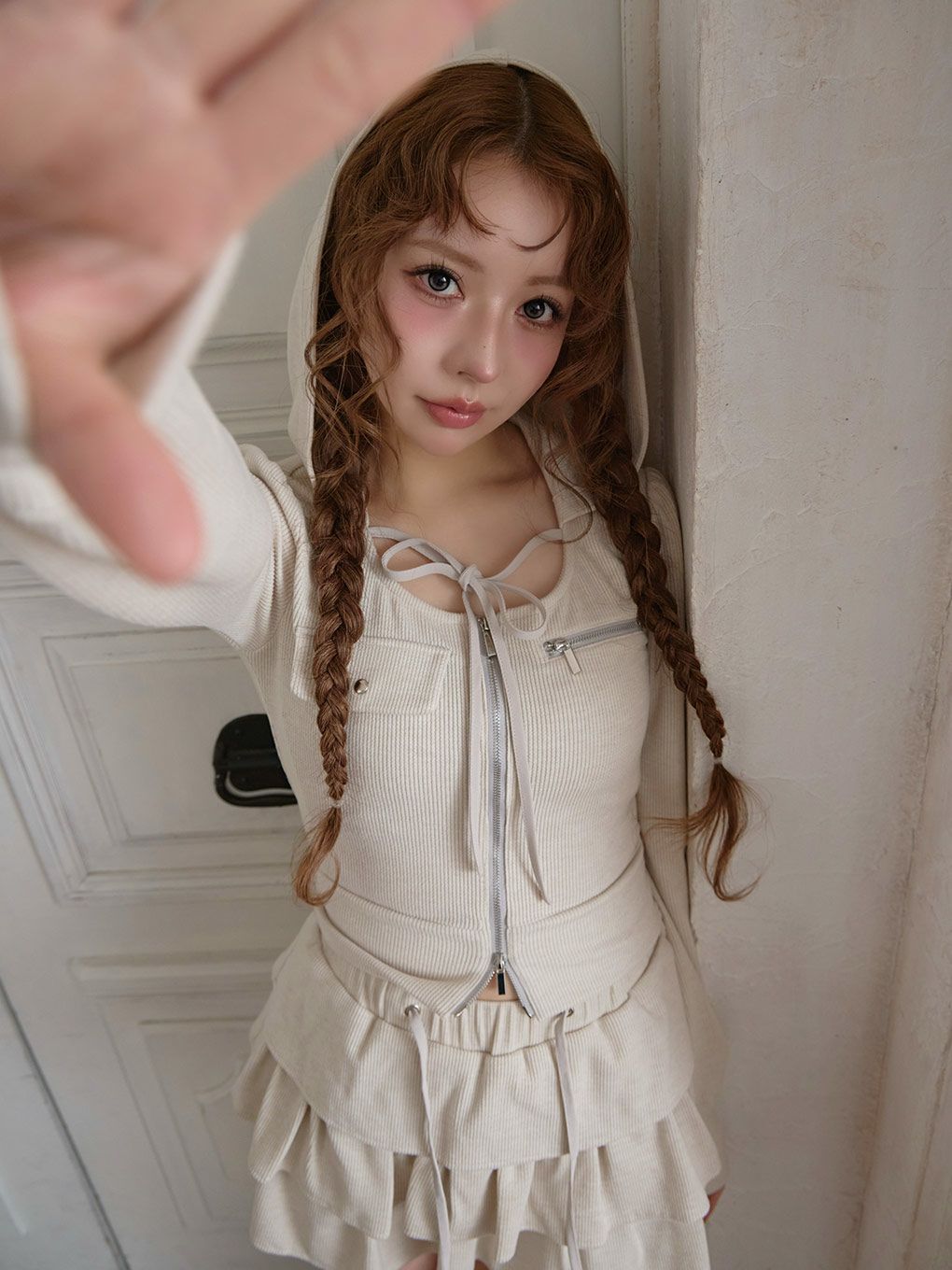 【BUBBLES】リボンスウェットセットアップ