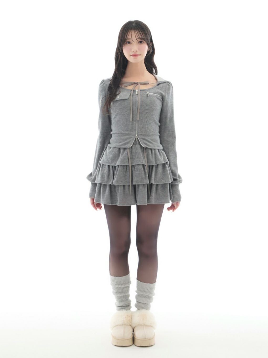 【BUBBLES】リボンスウェットセットアップ