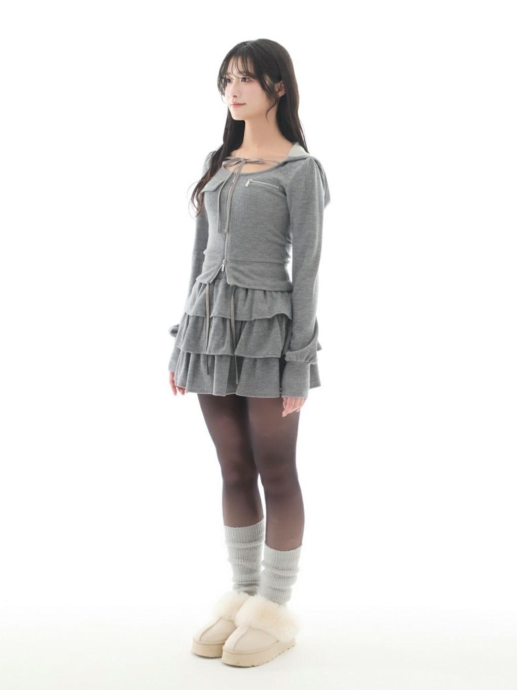 【BUBBLES】リボンスウェットセットアップ