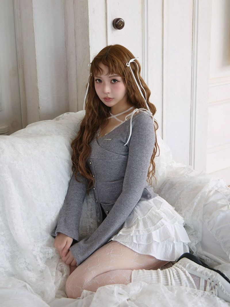 BUBBLES】カシュクールリブトップス | sparkling mall online store