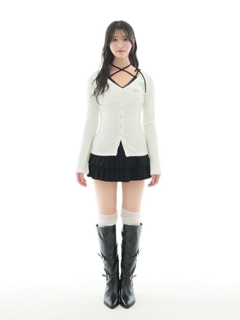 BUBBLES】カシュクールリブトップス | sparkling mall online store