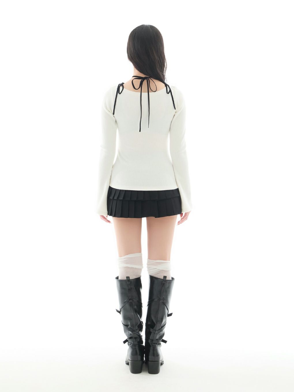 【BUBBLES】カシュクールリブトップス