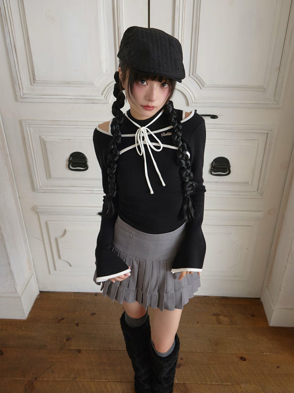  【BUBBLES】パイピングリボントップス