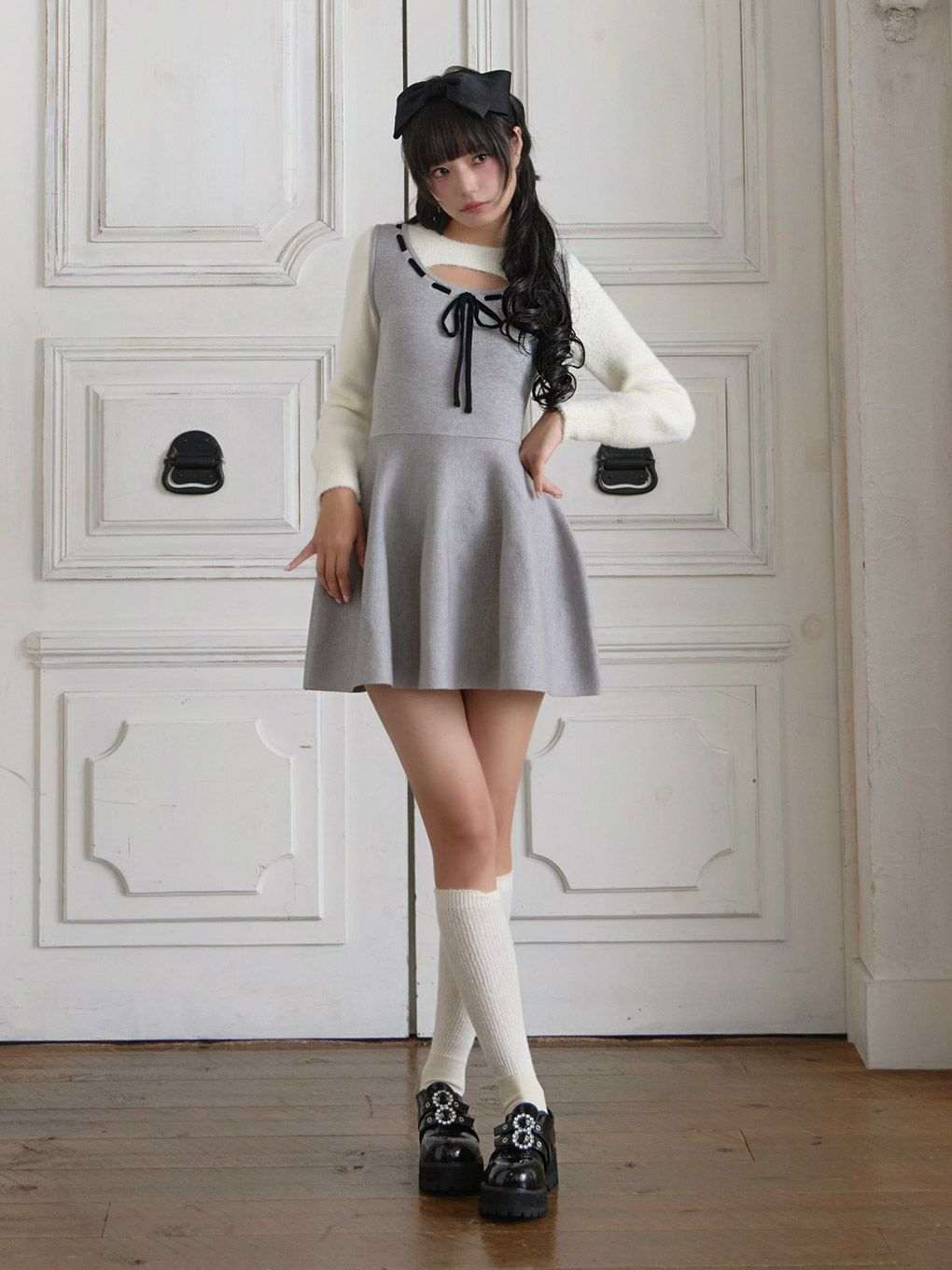 【BUBBLES】レイヤードガーリーワンピース