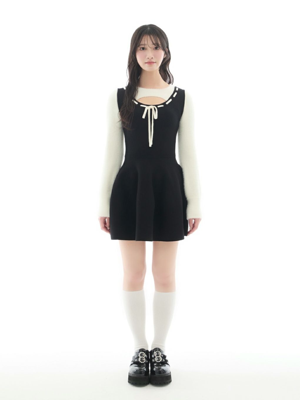 【BUBBLES】レイヤードガーリーワンピース