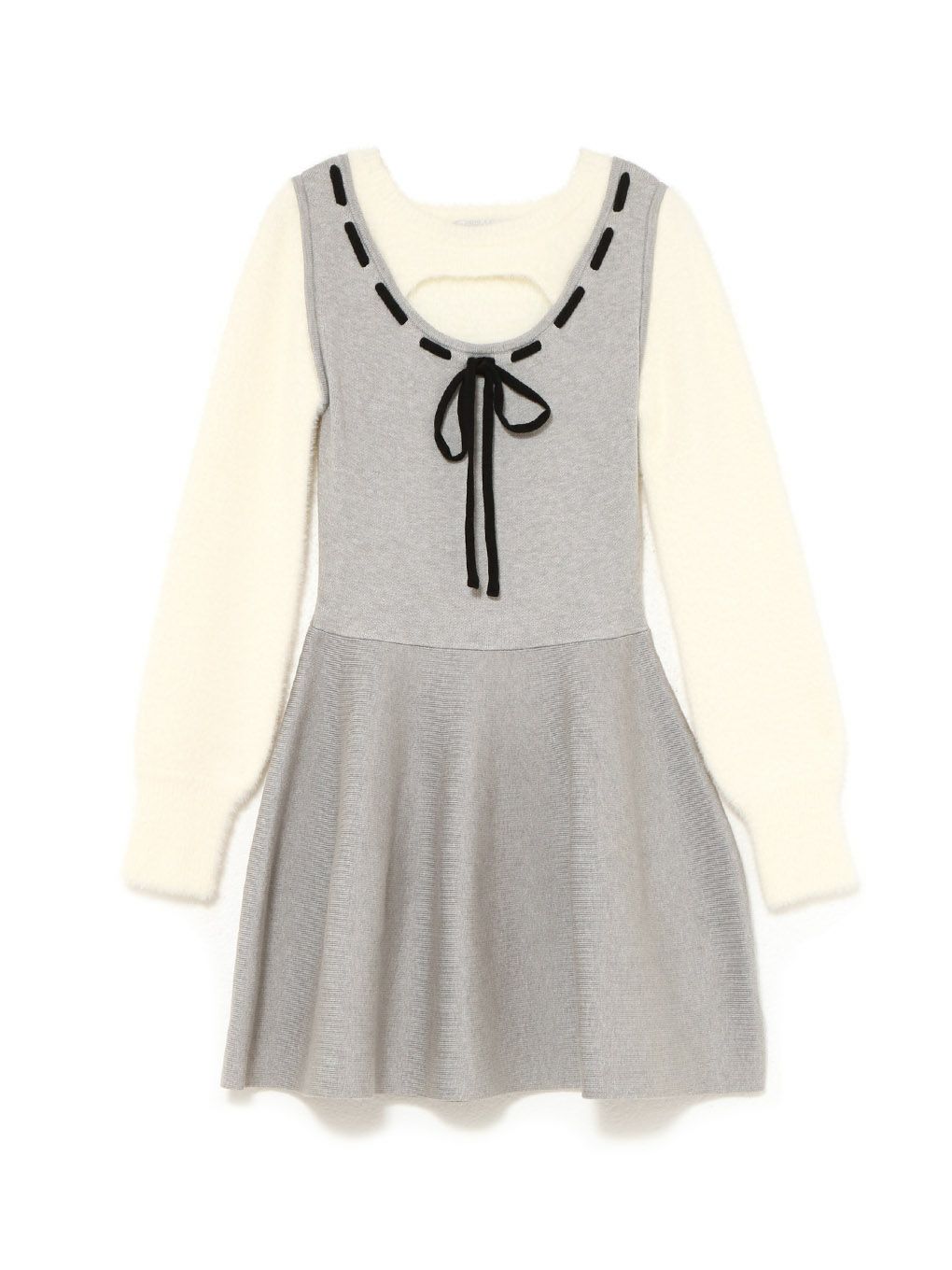 【BUBBLES】レイヤードガーリーワンピース