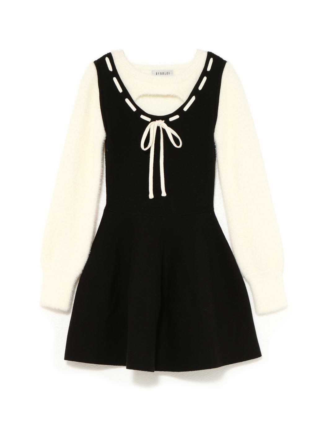【BUBBLES】レイヤードガーリーワンピース