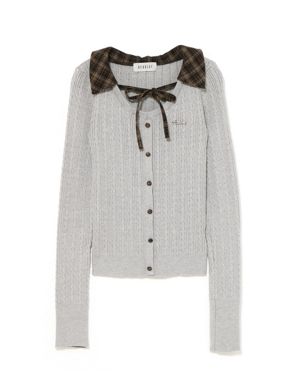 【BUBBLES】ケーブルスクールニット