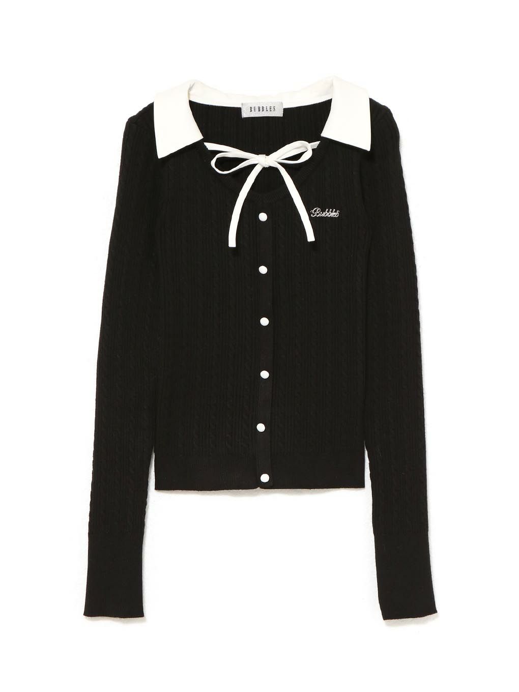 【BUBBLES】ケーブルスクールニット