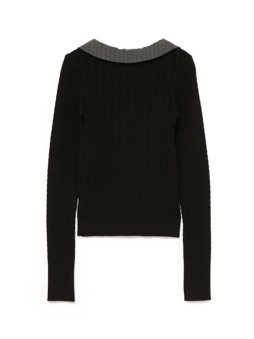 【BUBBLES】ケーブルスクールニット