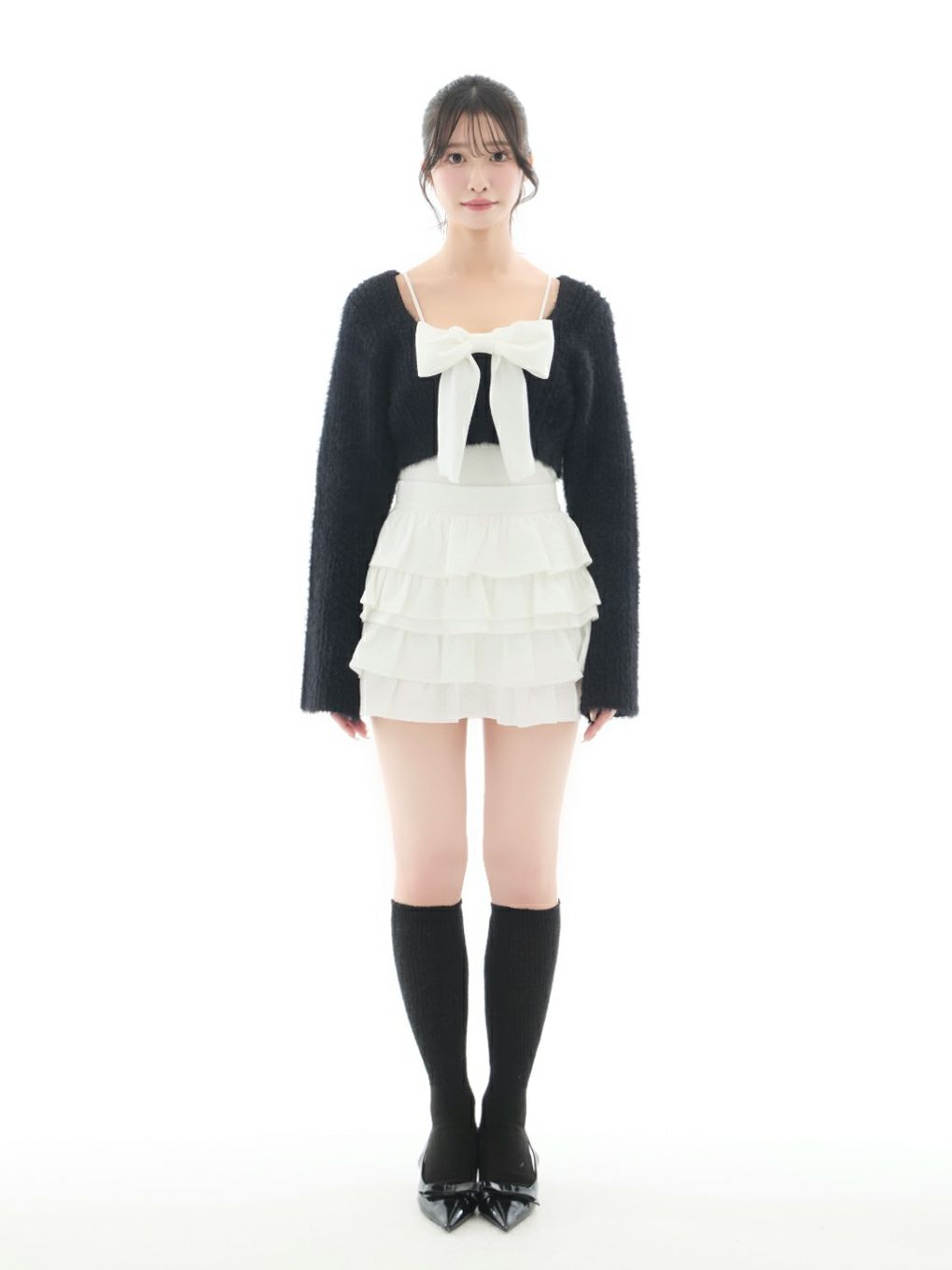 【BUBBLES】リボンニットアンサンブル