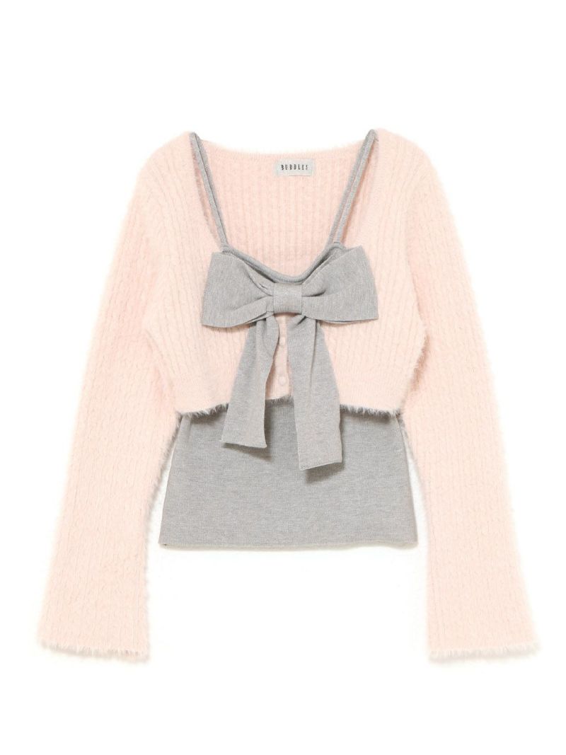 bubbles リボンニットアンサンブル BUBBLES】リボンニットアンサンブル | sparkling mall online store