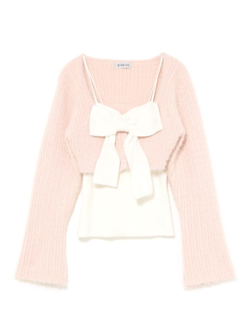 BUBBLES】リボンニットアンサンブル | sparkling mall online store