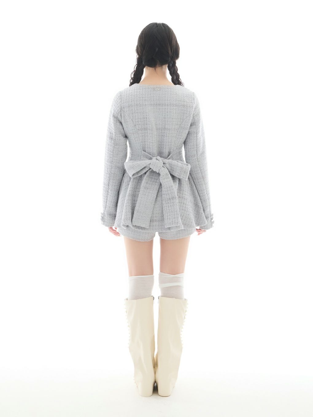 【BUBBLES】ツイードペプラムセットアップ
