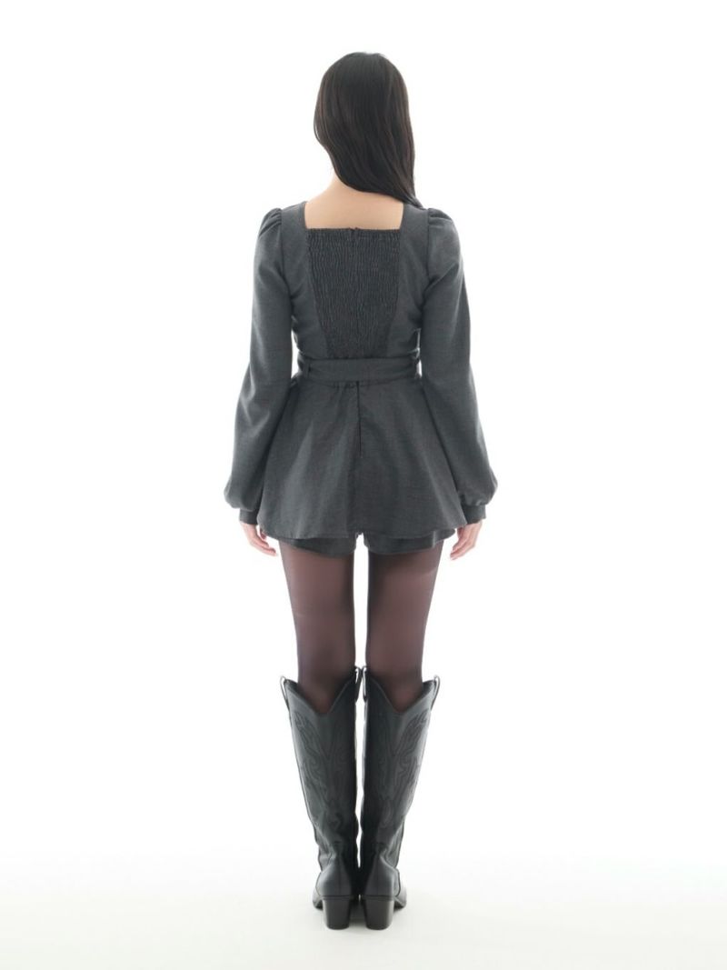 BUBBLES】リボンペプラムセットアップ | sparkling mall online store