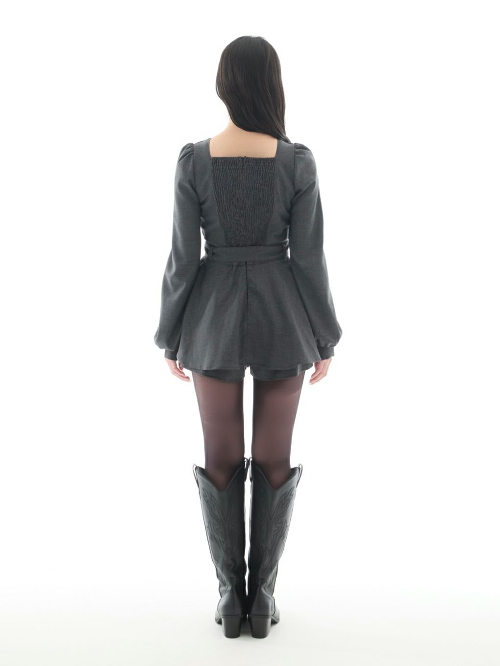 【BUBBLES】リボンペプラムセットアップ