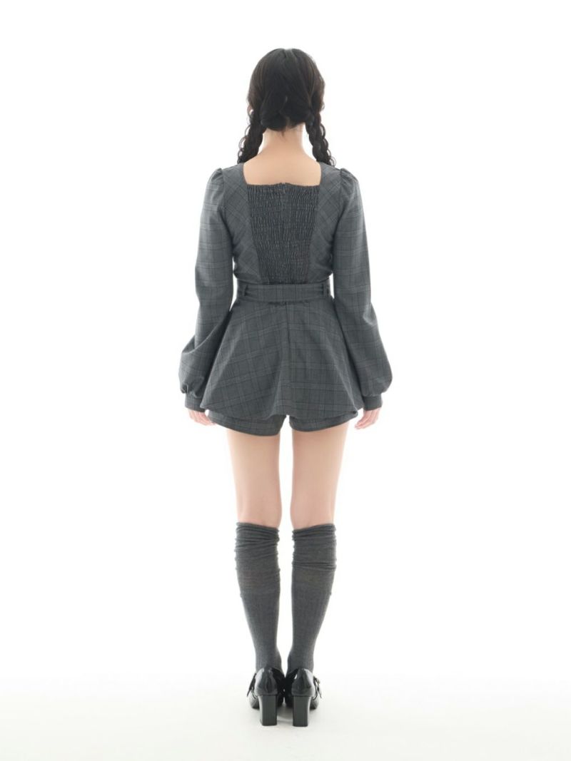 BUBBLES】リボンペプラムセットアップ | sparkling mall online store